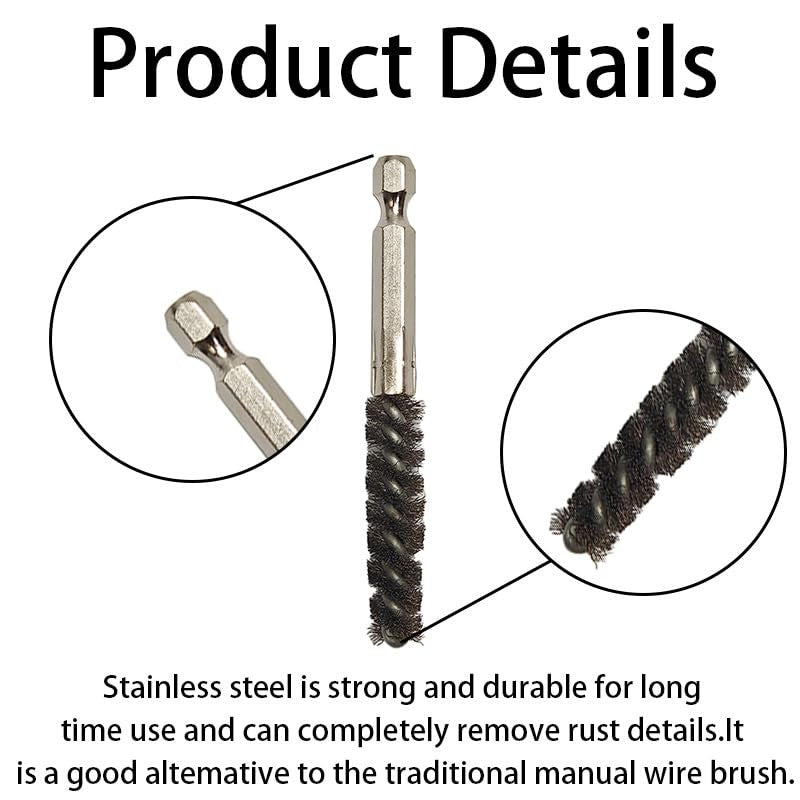 Golf Club Head Hosel Brush Set - Stainless Steel Cleaning Tools for Golf Clubs