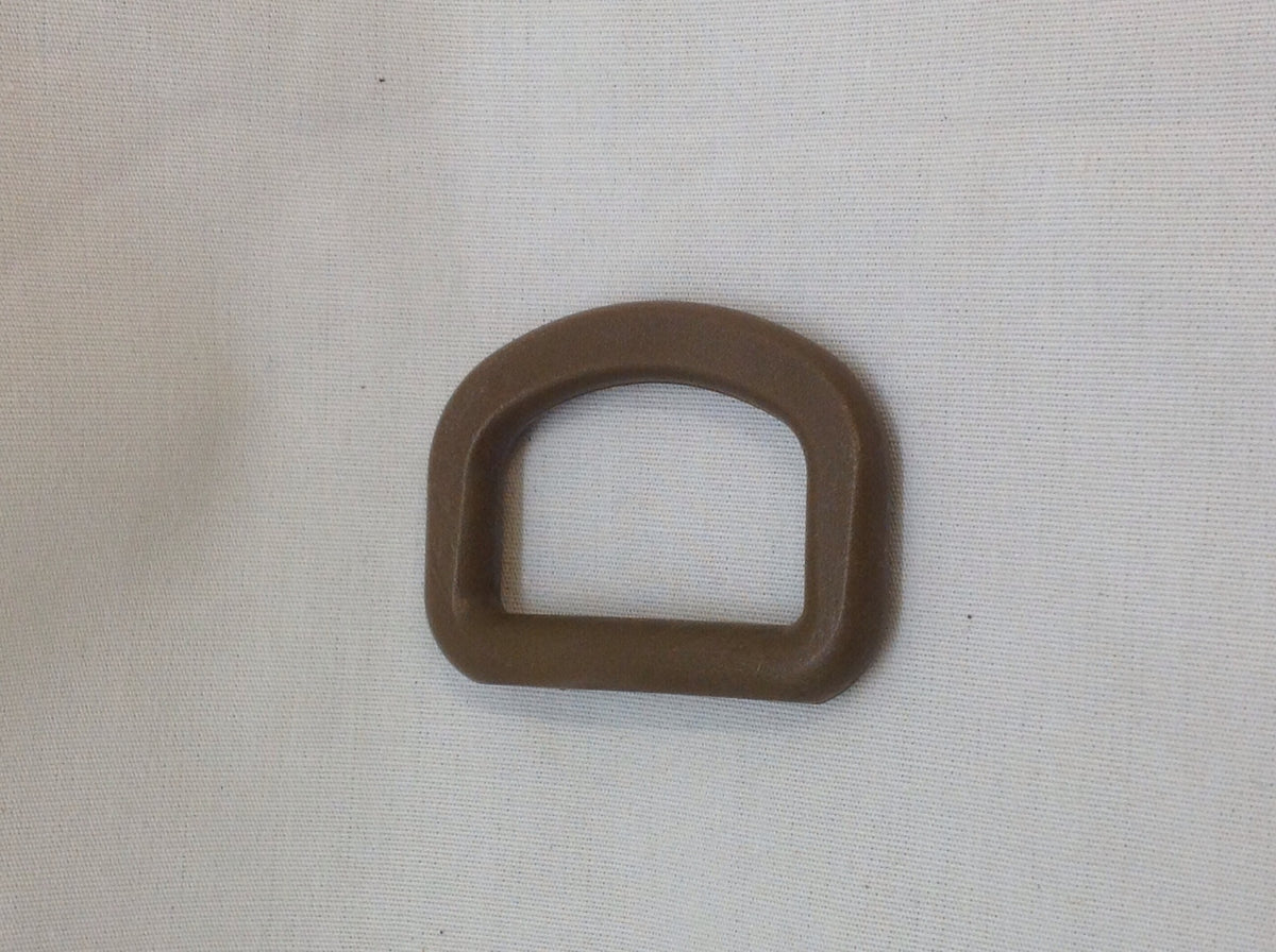 25 Pack Plastic D-Ring Buckles 1 Inch Coyote Tan Hardware for Straps