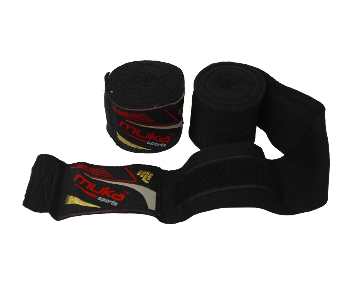 Boxing Hand Wraps 180" Elasticated Protectors for MMA Muay Thai Training Pair
