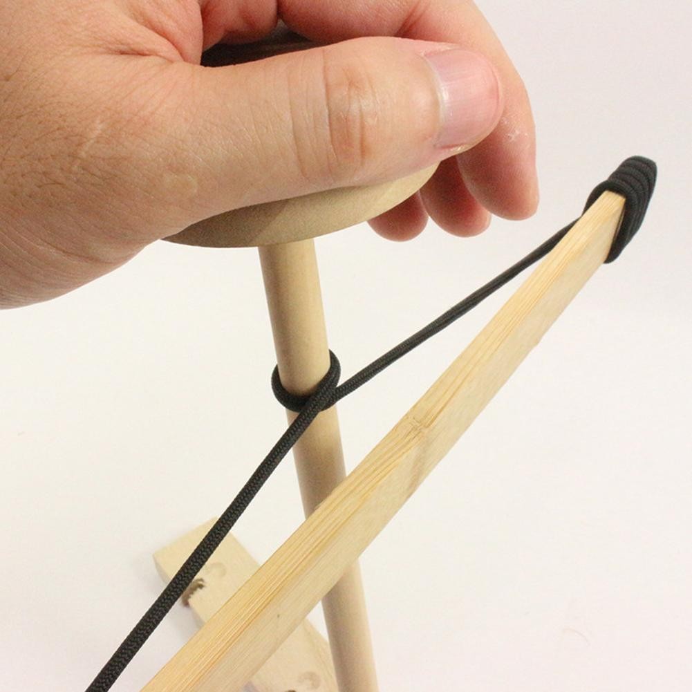 Primitive Fire Starter Kit - Wood Bow Drill Survival Fire Making Tool