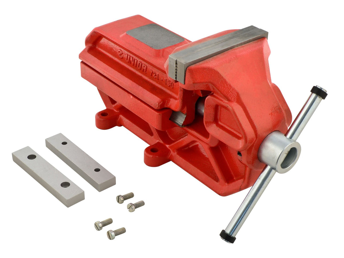 6 Inch Bench Vise with Quick-Release, Cast Iron, 150mm Jaw, European Made