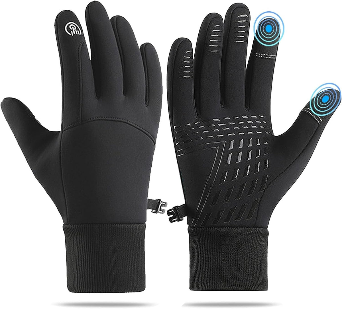 Waterproof Touch Screen Winter Gloves - Thermal Windproof Mittens for Men & Women