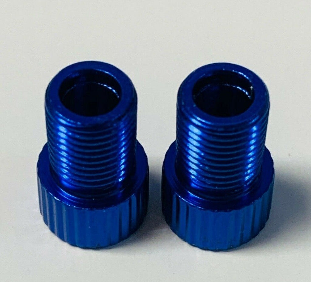 2 Pack Presta to Schrader Valve Adapter Brass Bicycle Tire Conversion