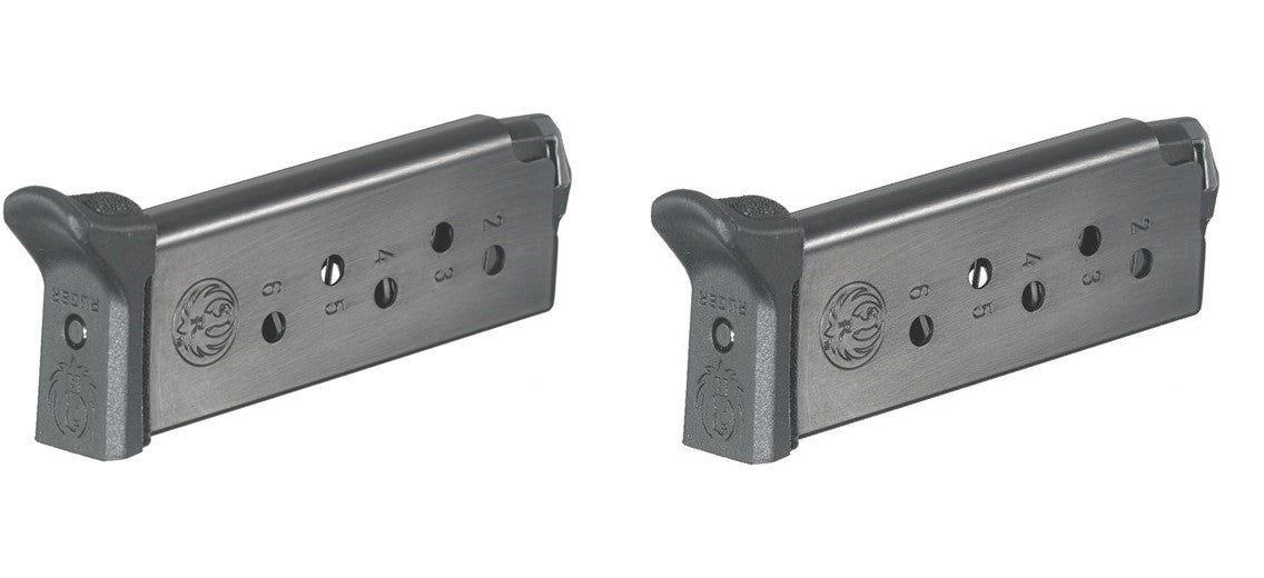 Ruger LCP II .380 ACP 6-Round Magazine - 2 Pack, OEM Replacement