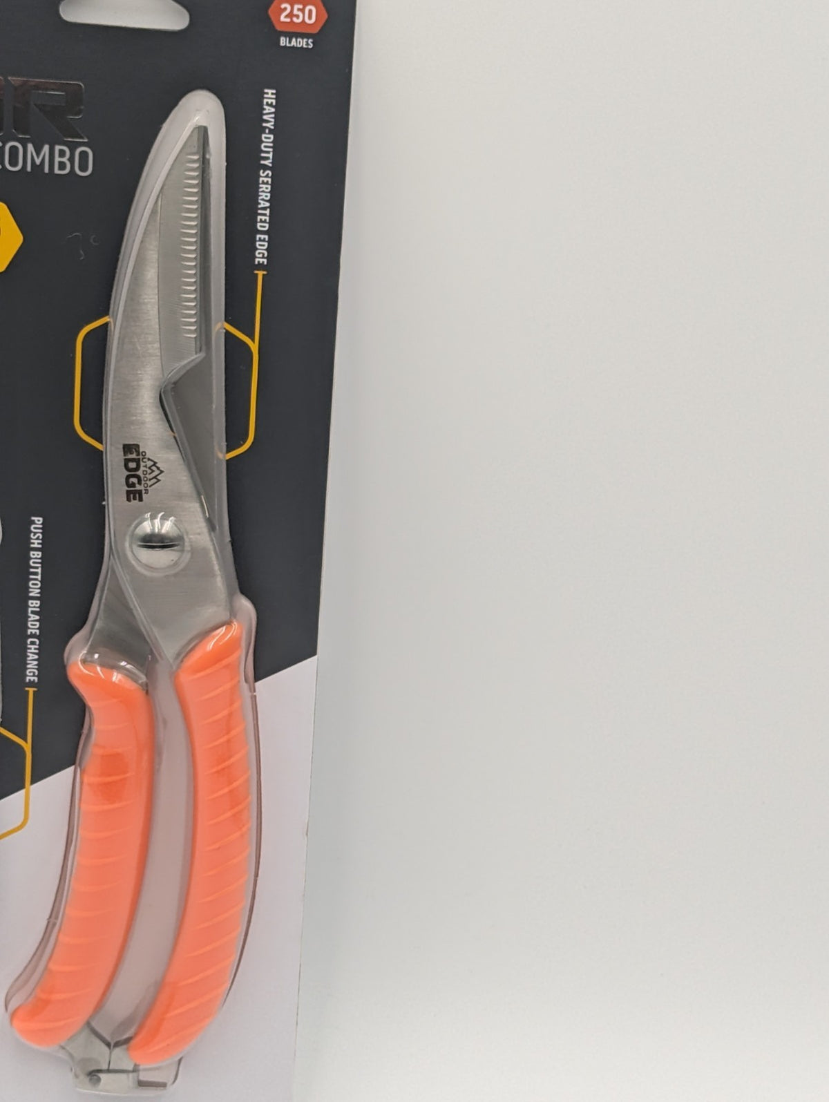 Outdoor Edge Razor EDC Lite 2.5-Inch Knife & Game Shears Set Orange