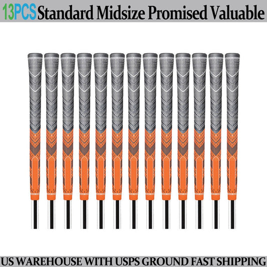 Golf Club Grip Anti-Slip Natural Rubber 60R - Multiple Sizes & Colors
