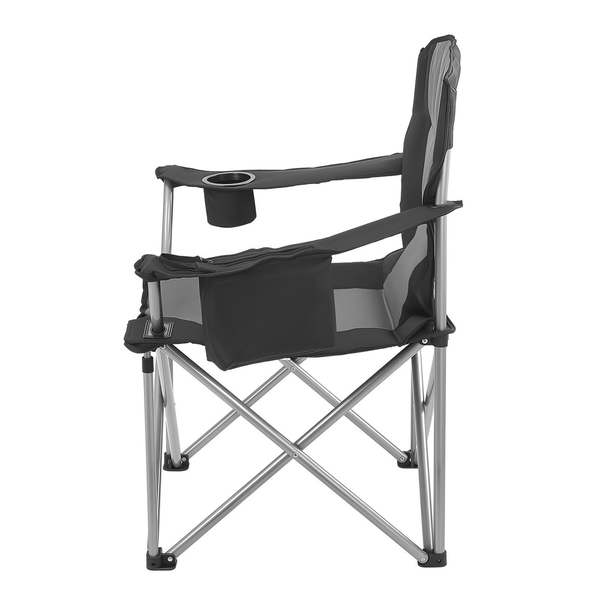 Oversized Camping Chair Set with Cup Holder and Cooler Bag - 2 Pack