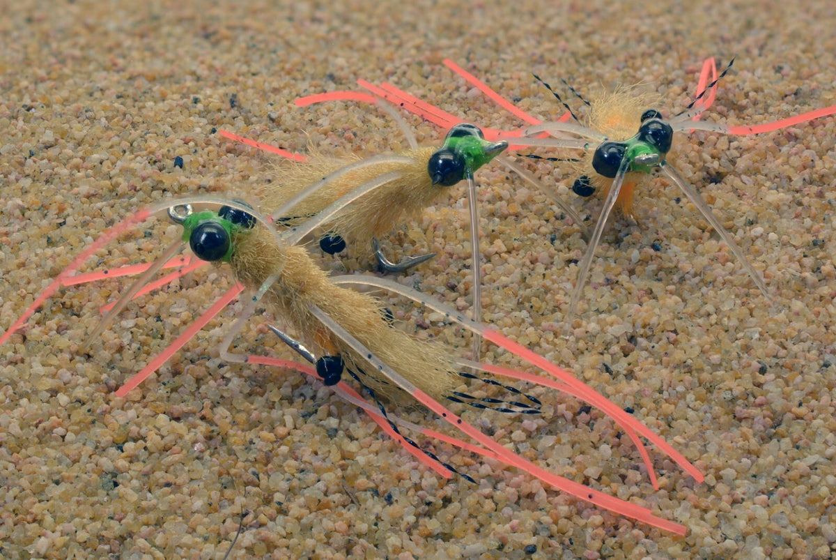 Saltwater Fly Fishing Hooks - Mustad Duratin Mantis Shrimp Pattern, Assorted Sizes