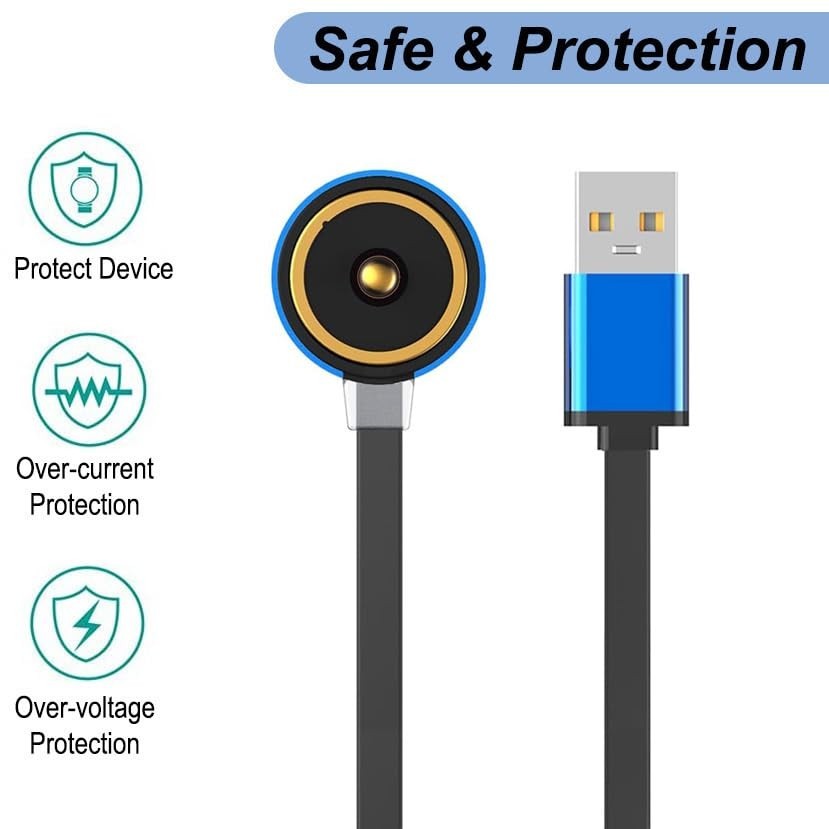 High-Speed USB Charging Cable 3.3ft for Olight Flashlights Copper Aluminum