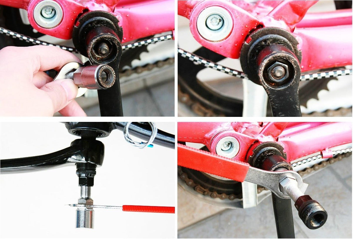 Bike Crank Extractor & Bottom Bracket Remover Tool Set for MTB Repair
