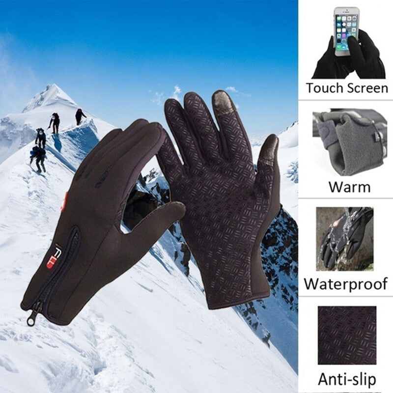 Winter Waterproof Windproof Cold Gloves for Men and Women - Snow Motorcycle Riding & Driving