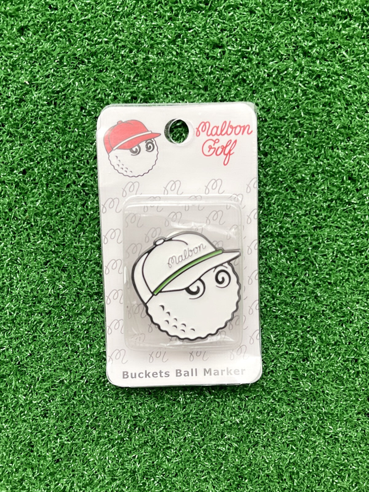 Magnetic Golf Ball Marker with Hat Clip - Malbon Style Assorted Set