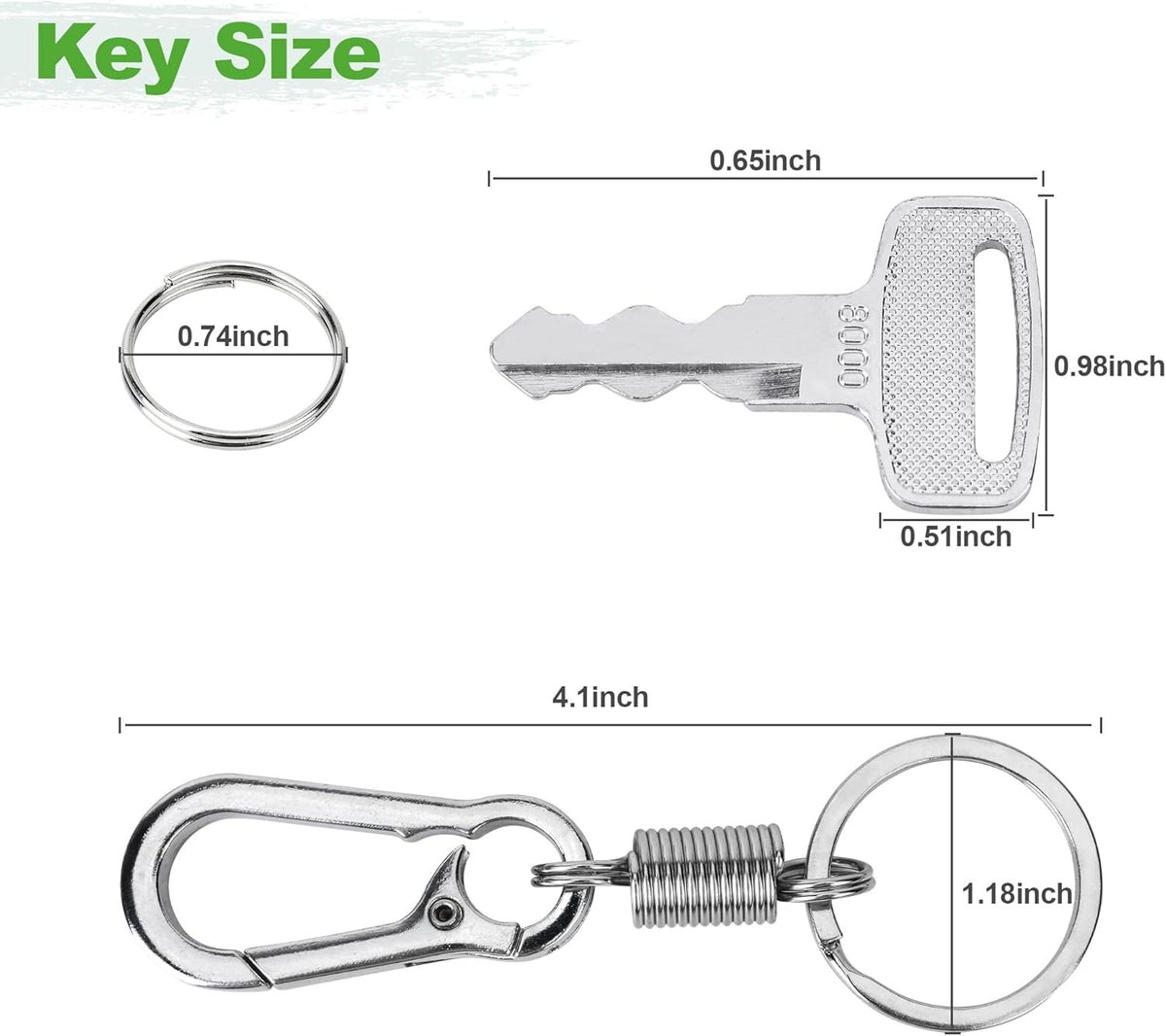 Golf Cart Ignition Key Set for Yamaha G14 G16 G18 G19 G20 G22 G29 Drive - Replacement 4 Pack