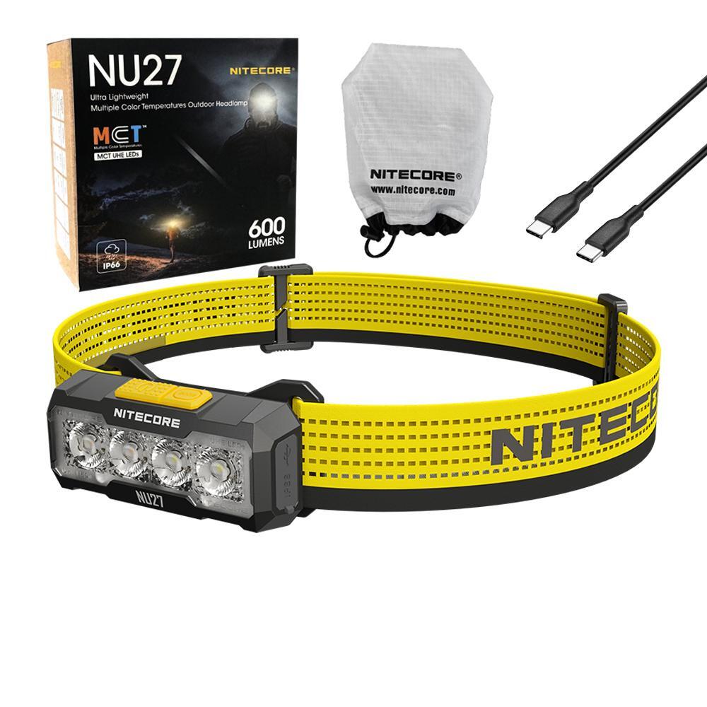 Lightweight Outdoor Headlamp with Multi-Color Temperatures - 600 Lumens