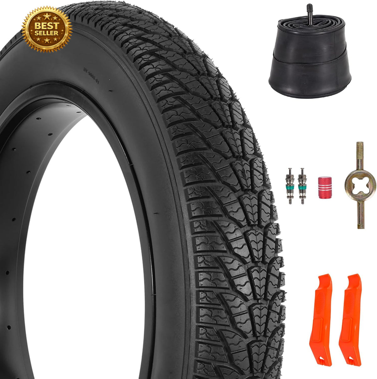 26x4.0 Fat Bike Tire and Inner Tube Set - Mountain & E-Bike Replacement