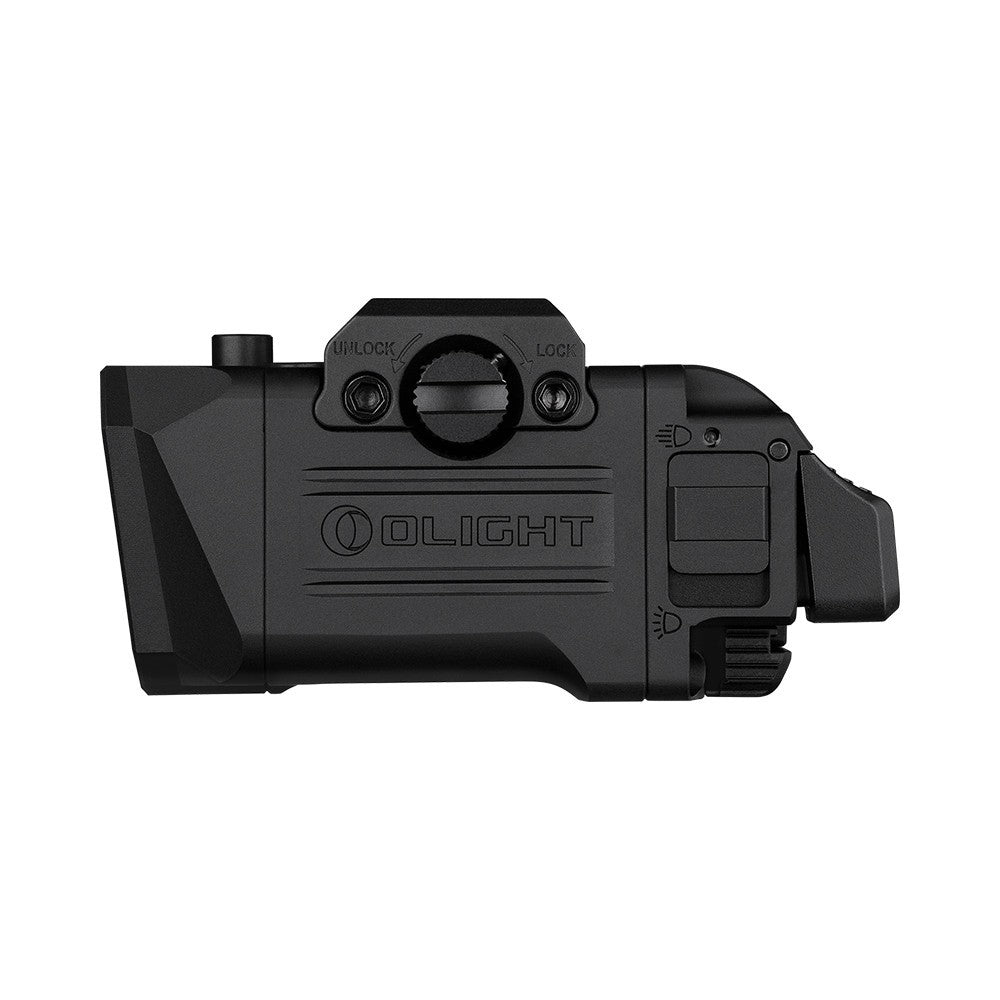 3-in-1 Rail-Mounted Tactical Light with Green Laser, Flood & Spot Brightness