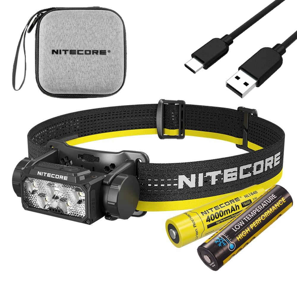 Nitecore HC60 UHE High-Performance Headlamp 1600 Lumens + Extra Battery