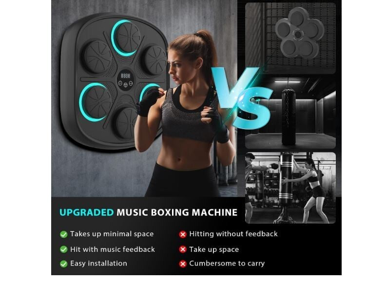 Electronic Boxing Training Machine with Bluetooth & Gloves for Adults Kids