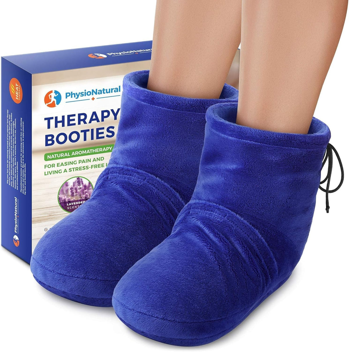 Microwaveable Foot Booties with Lavender Aromatherapy - Deep-Heating Relaxation