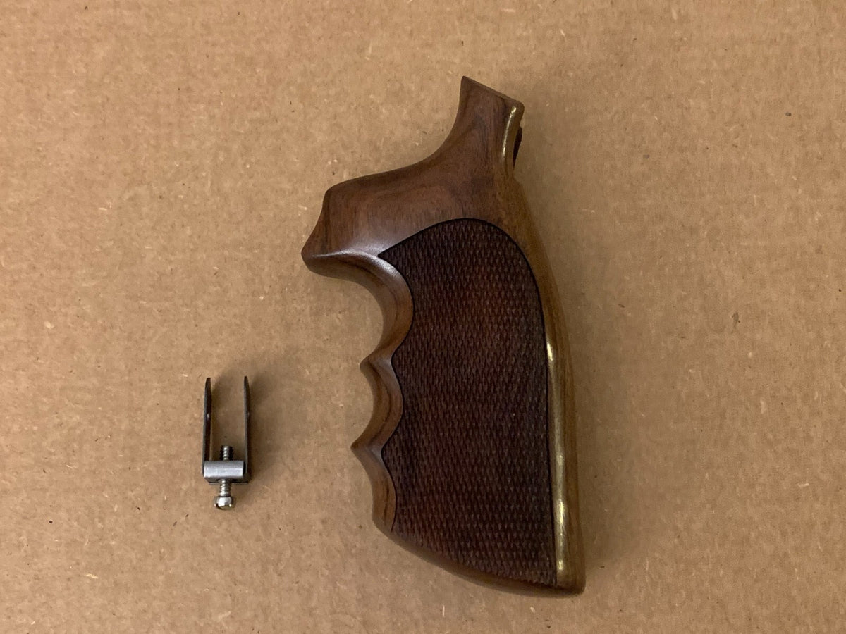 Pistol Grip Revolver Grips for Smith & Wesson N-Frame Square Butt - Pau Ferro Checkered