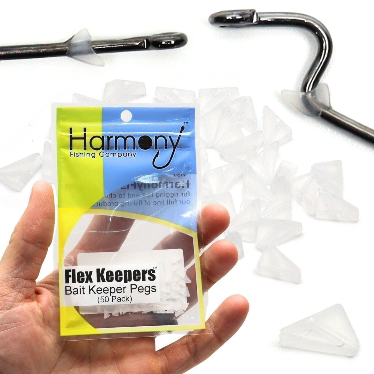 Flexible Bait Keepers for Fishing Hooks - 50 Pack, Adjustable & Reusable