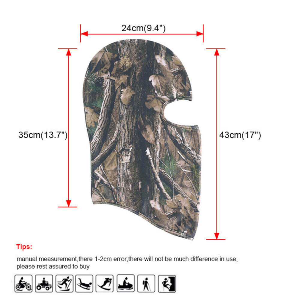 Full Face Mask Balaclava for Motorcycle Airsoft Paintball Outdoor Sports