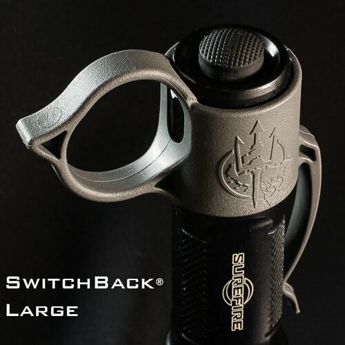 Large Flashlight Ring Attachment with Pocket Clip for Search and Shooting