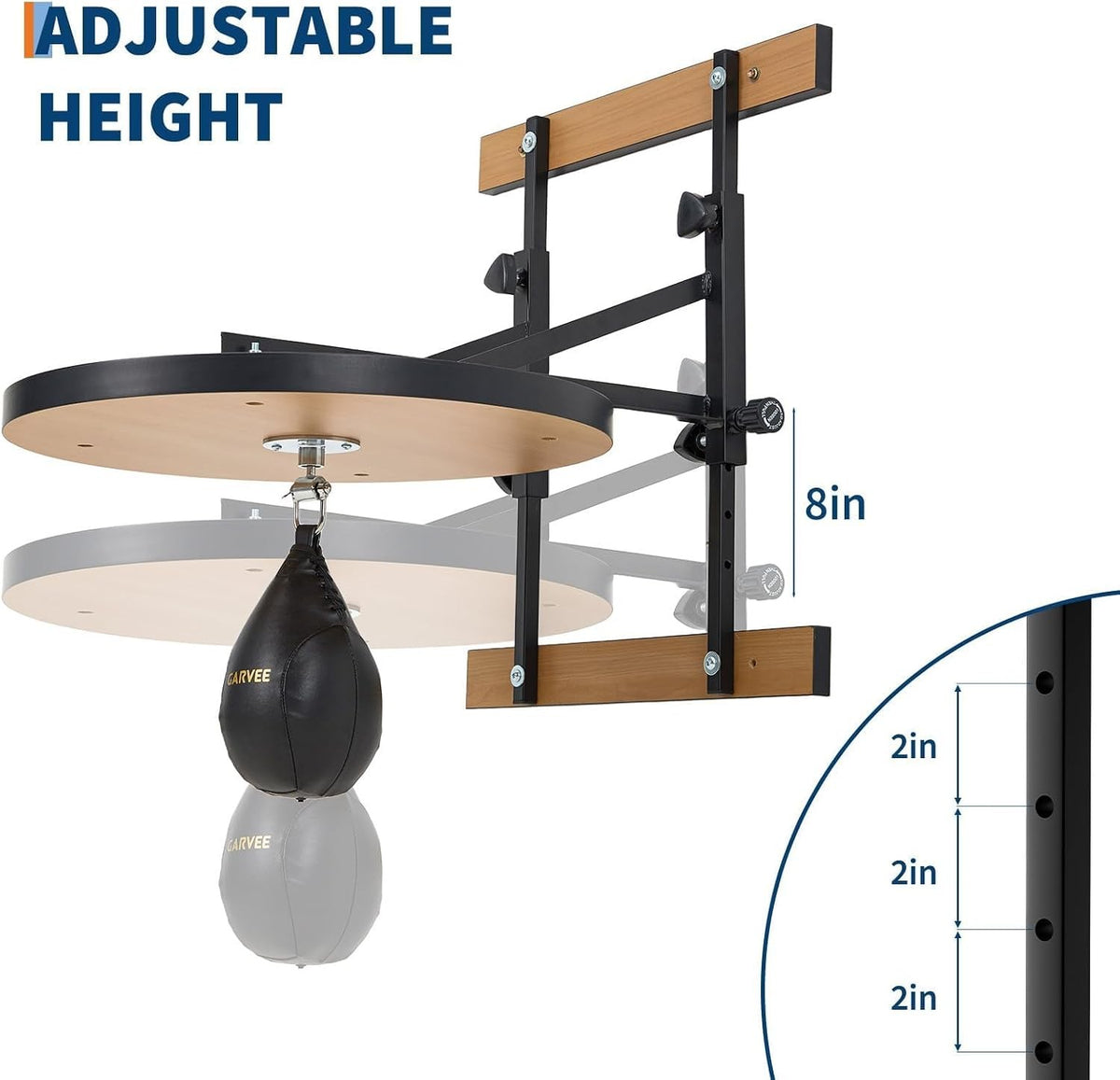 Speed Bag Platform Stand with Adjustable Height for Boxing Training