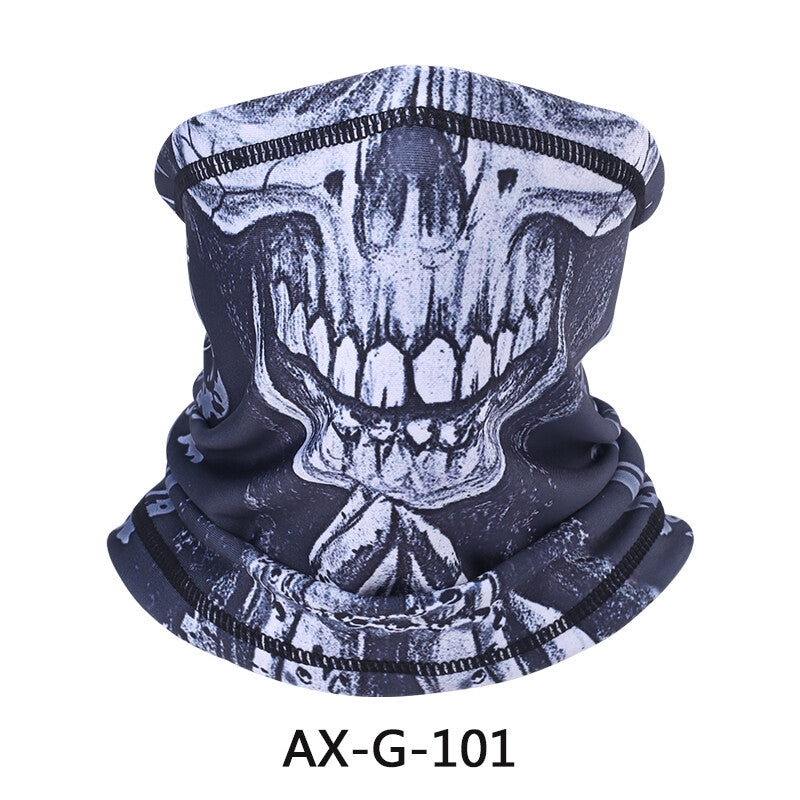3D Print Fleece Neck Warmer Gaiter Winter Face Mask Scarf for Outdoor Sports