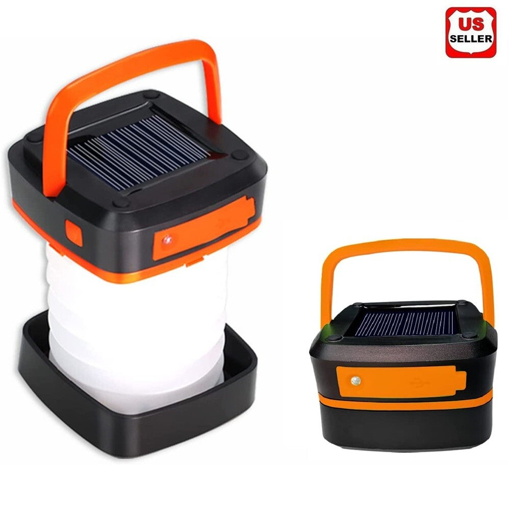 Rechargeable Solar LED Camping Lantern & Tent Light with USB & SOS Modes