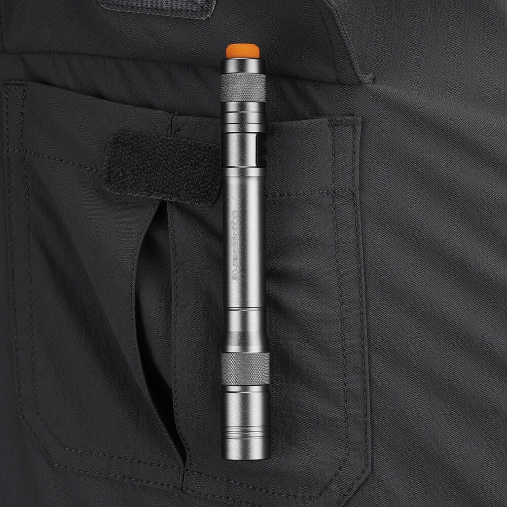 LED Pocket Flashlights 4-Pack with Aluminum Body, Clip, 100 Lumens