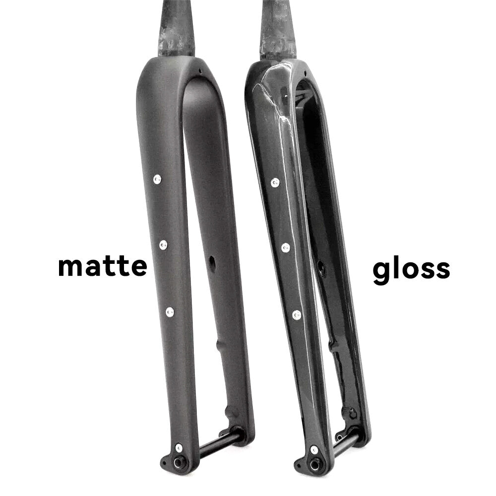 700C Carbon Road Gravel Bike Fork Tapered Disc Brake 12mm Thru Axle