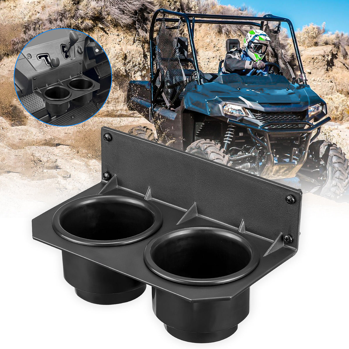 Car Cup Holder for Honda Pioneer 700/700-4 - Beverage Bottle Mount
