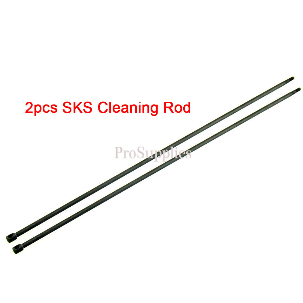 2-Pack 17-Inch Cleaning Rods for SKS Rifle - Carbon Steel, Anodized Finish