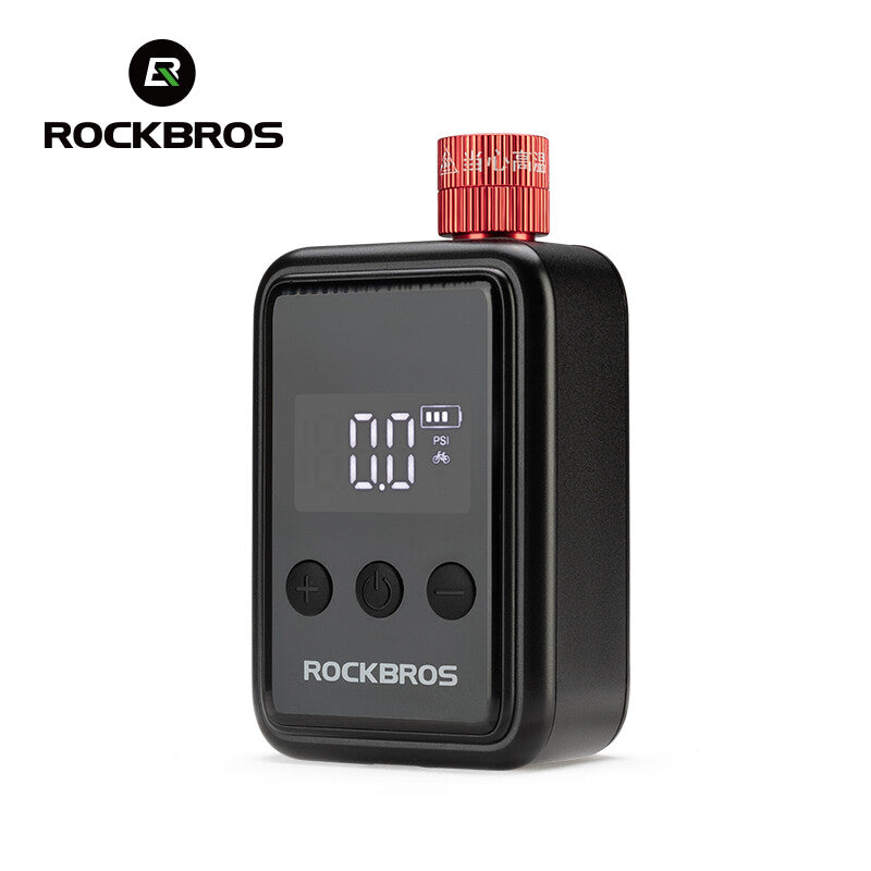 Electric Mini Bike Pump with LED Display - Portable Tire Inflator for Motorcycle and Bicycle