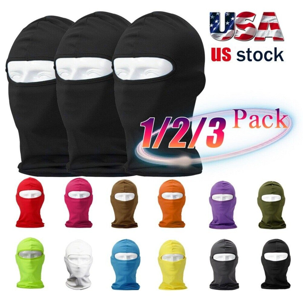 Breathable Full Face Ski Mask Balaclava for Outdoor Activities - Unisex