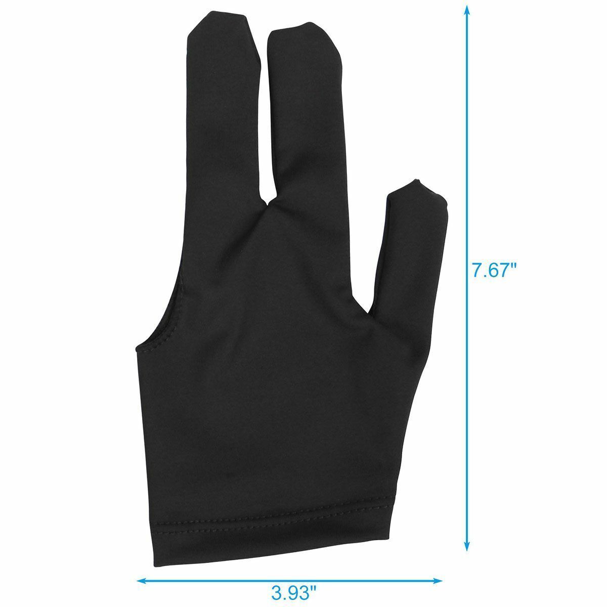 Billiards Glove Three-Finger, Left or Right Hand, Breathable Nylon