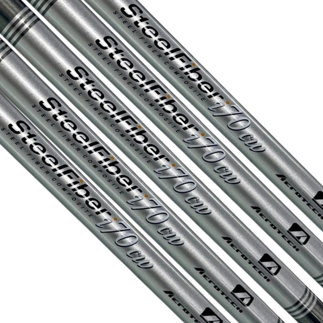 Golf Iron Shaft Set - SteelFiber Taper Tip, Flex & Weight Options