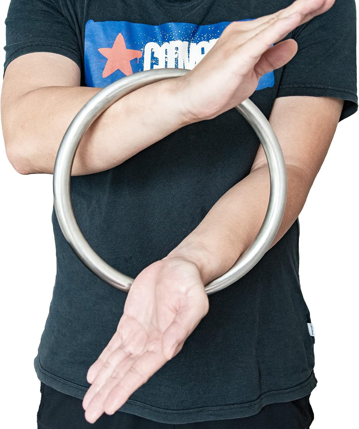 Wing Chun Stainless Steel Ring for Sticky Hand Training Martial Arts Equipment