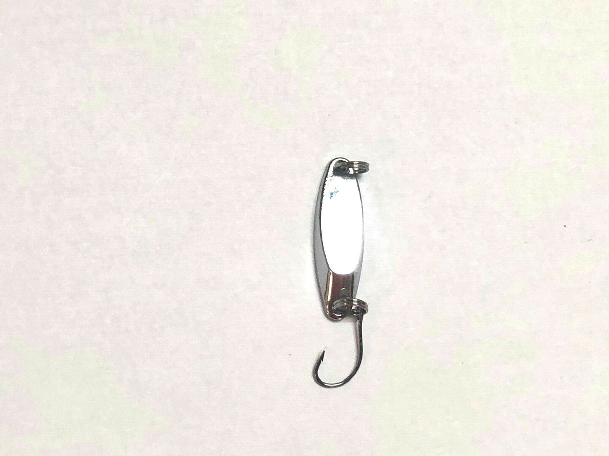 Fishing Lure Spoons Set - Kastmaster Style for Trout, Bass, Crappie - 1/16 oz, 1.5" Hooks, Silver & Gold