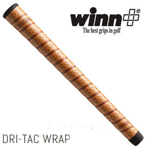 Set of 5 Copper Dri-Tac Wrap Golf Grips - Standard Size, Medium Firmness
