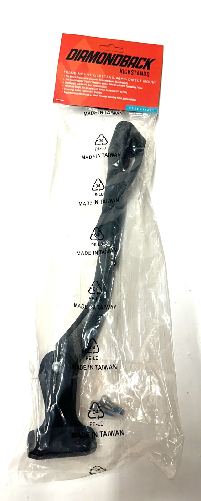 Adjustable Bicycle Kickstand 24-29 Inch Non-Threaded Rear Mount 40mm Alloy