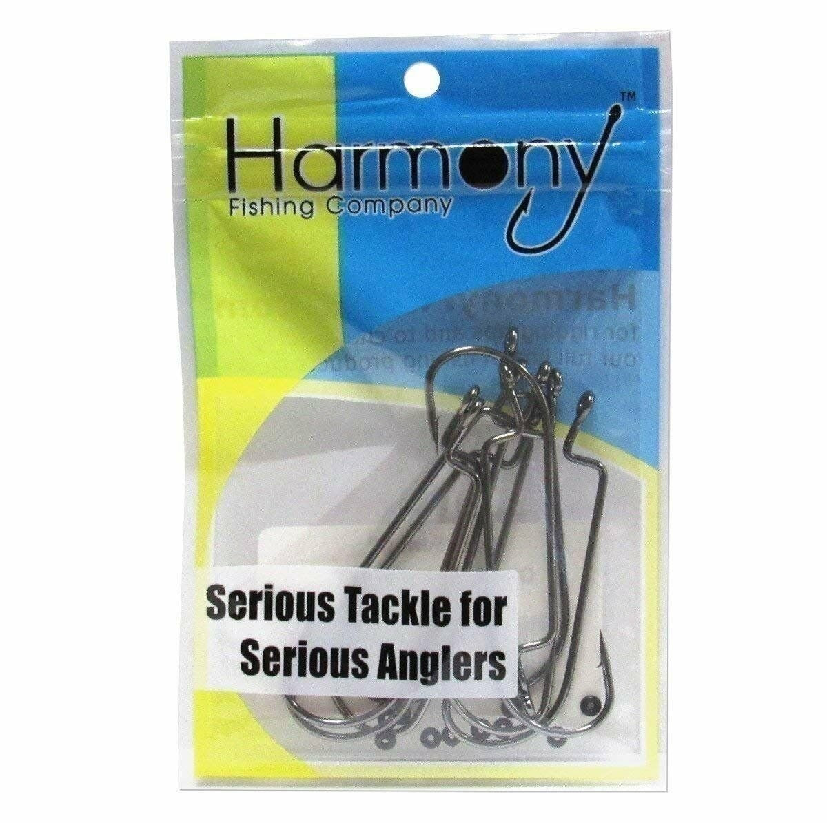 Offset Worm Fishing Hooks Set with Bait Pegs - Multiple Sizes