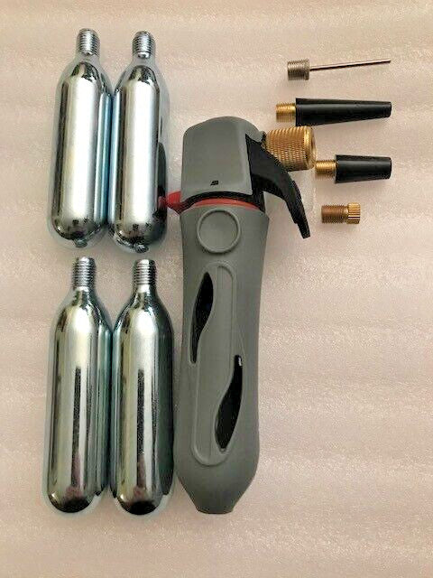 Reusable CO2 Power Air Duster Kit with 4 Cartridges & Tips for Electronics Cleaning