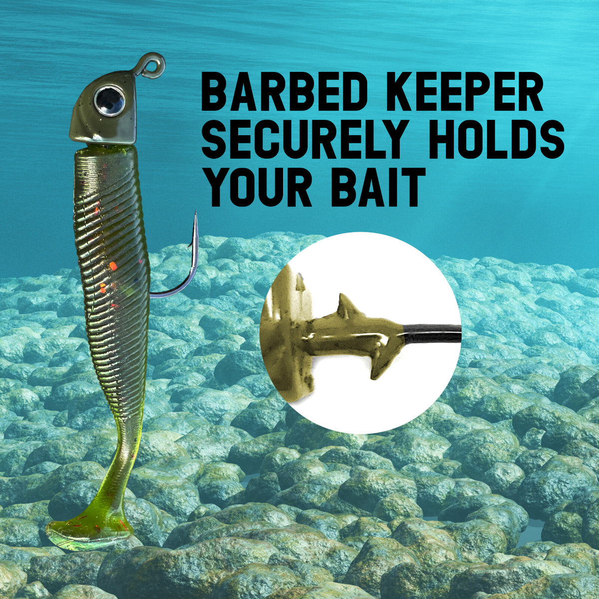 Tungsten Swimbait Jig Heads - Bass Fishing Weedsless Tackle 5-Pack