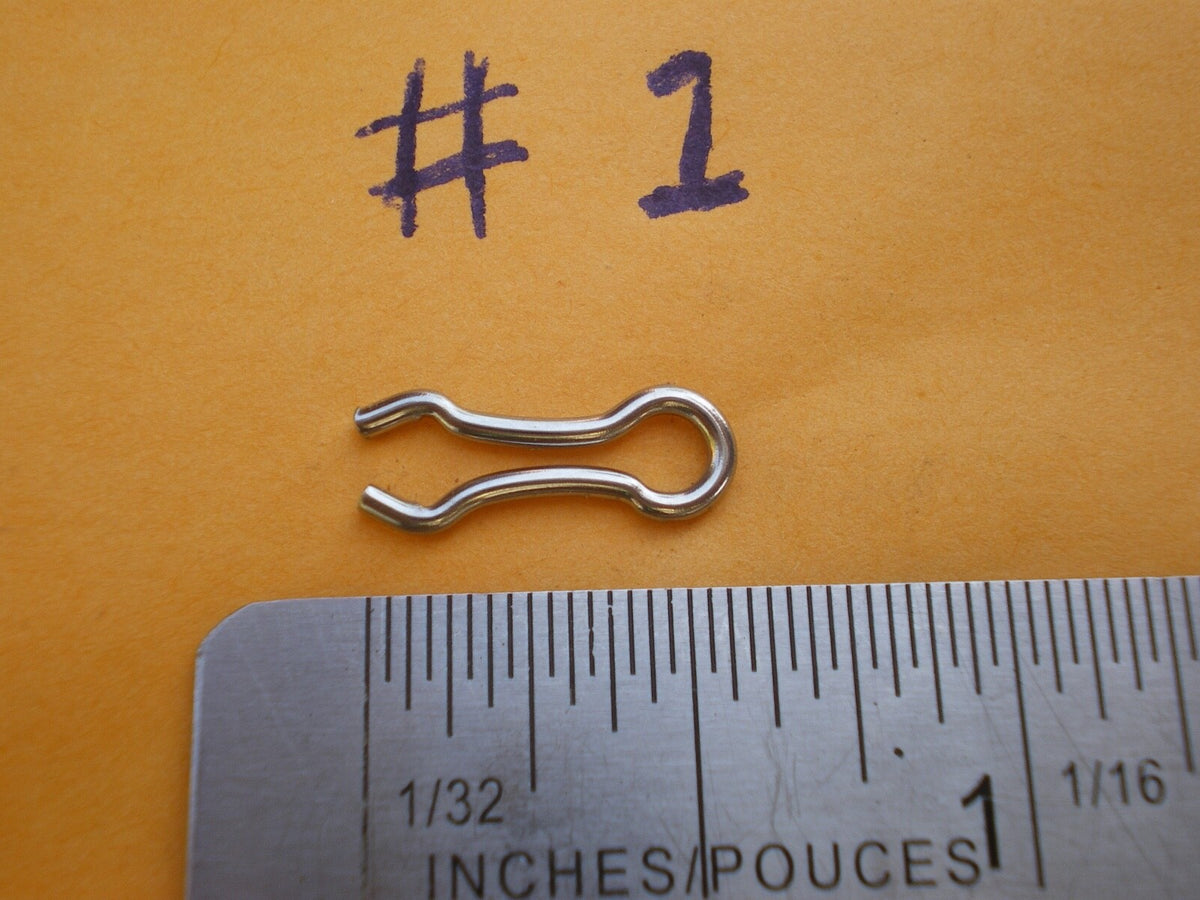 100 Pack Stainless Steel Wire Eyes for Do-It, Hilts Molds, Fishing & Crafting