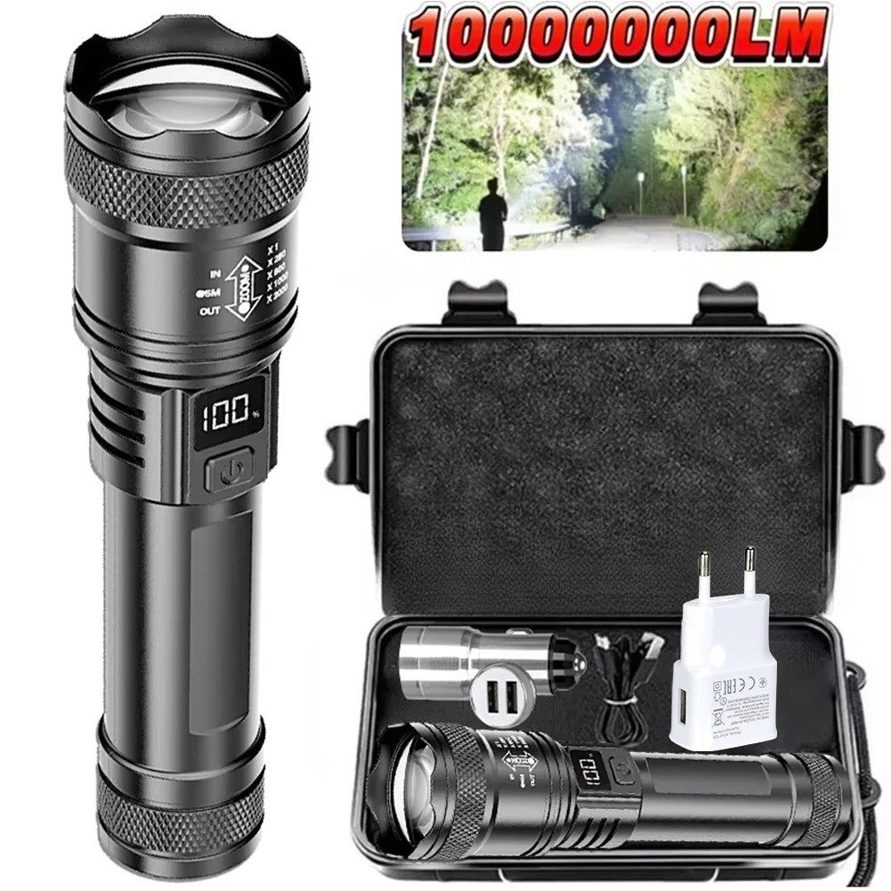 Super Bright Rechargeable LED Tactical Flashlight with Waterproof Body - Multiple Models