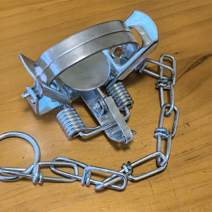 4 3/8 Inch Animal Trap for Coyotes, Fox, Bobcats, Raccoons, & Small Critters