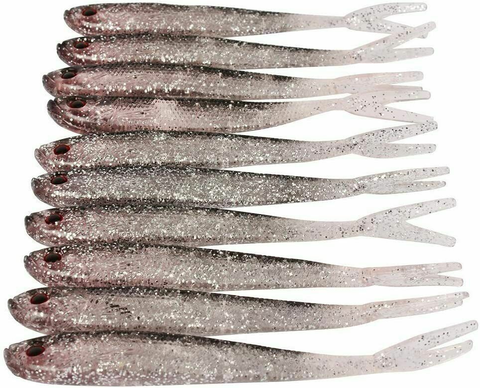3D Eyes Minnow Soft Baits - Fish Lures for Freshwater & Saltwater Fishing