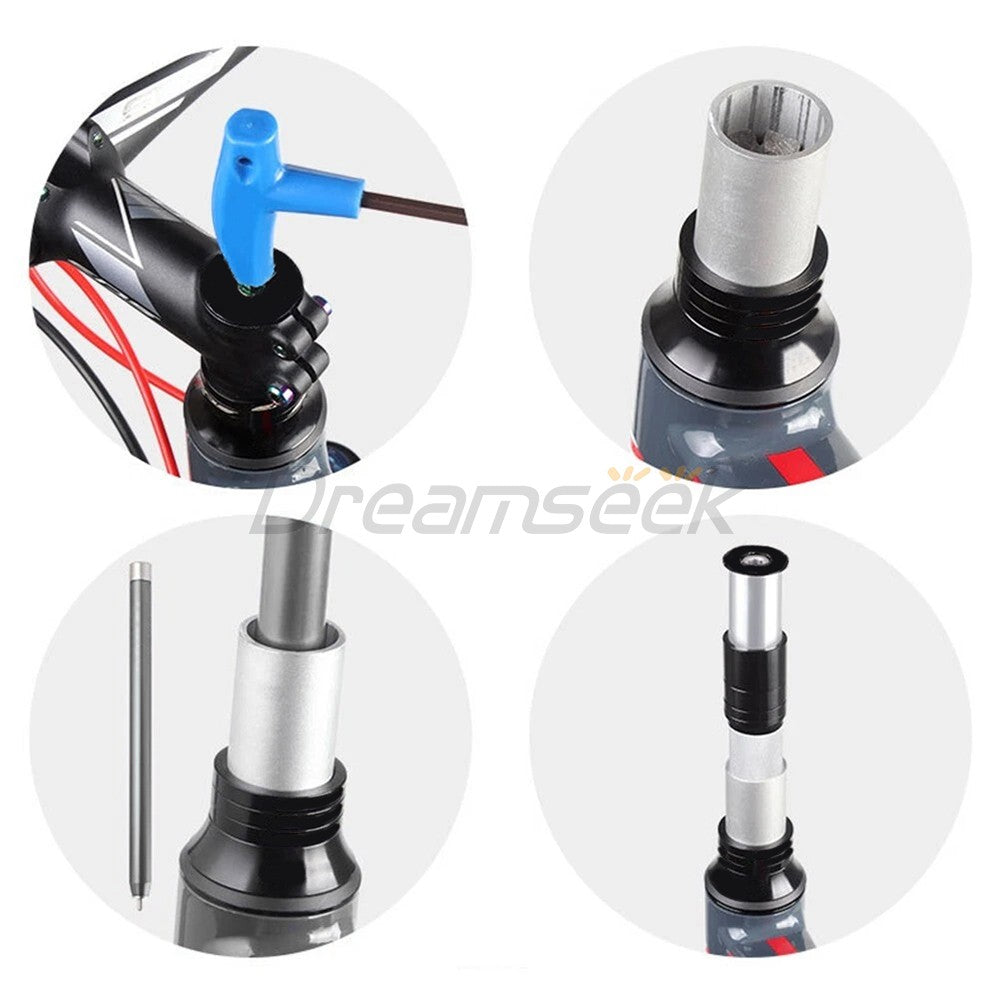 Bike Handlebar Riser Extender Aluminum Fork Stem Spacer 3-55mm Height Increase